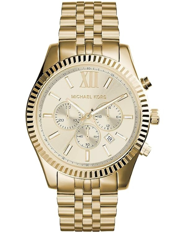 Michael Kors Lexington Chronograph Stainless Steel Watch | Amazon (US)