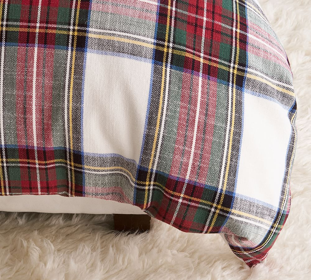 Stewart Plaid Cotton Duvet Cover | Pottery Barn (US)
