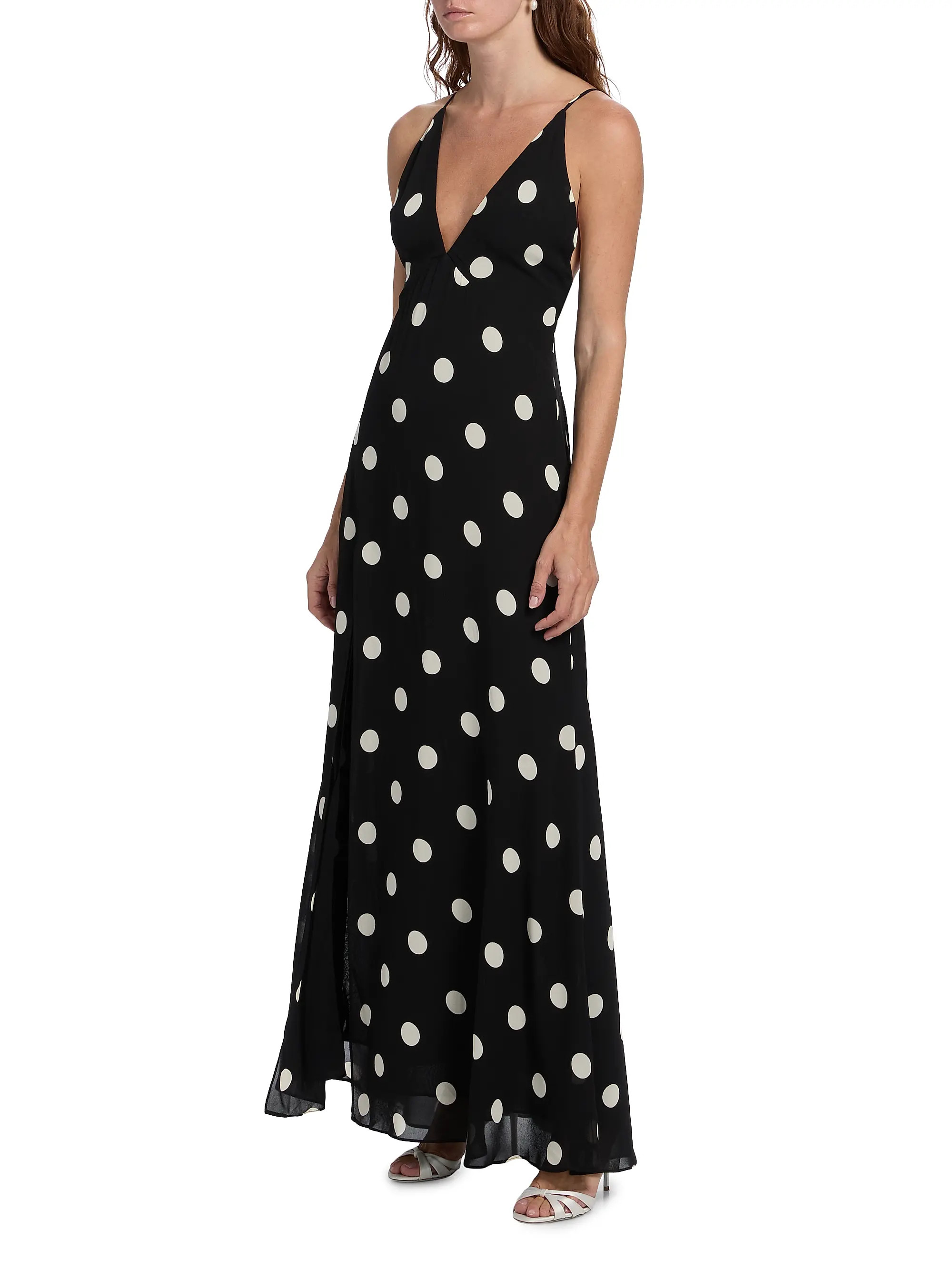 Reformation Zani Polka Dot Maxi Dress | Saks Fifth Avenue | Saks Fifth Avenue