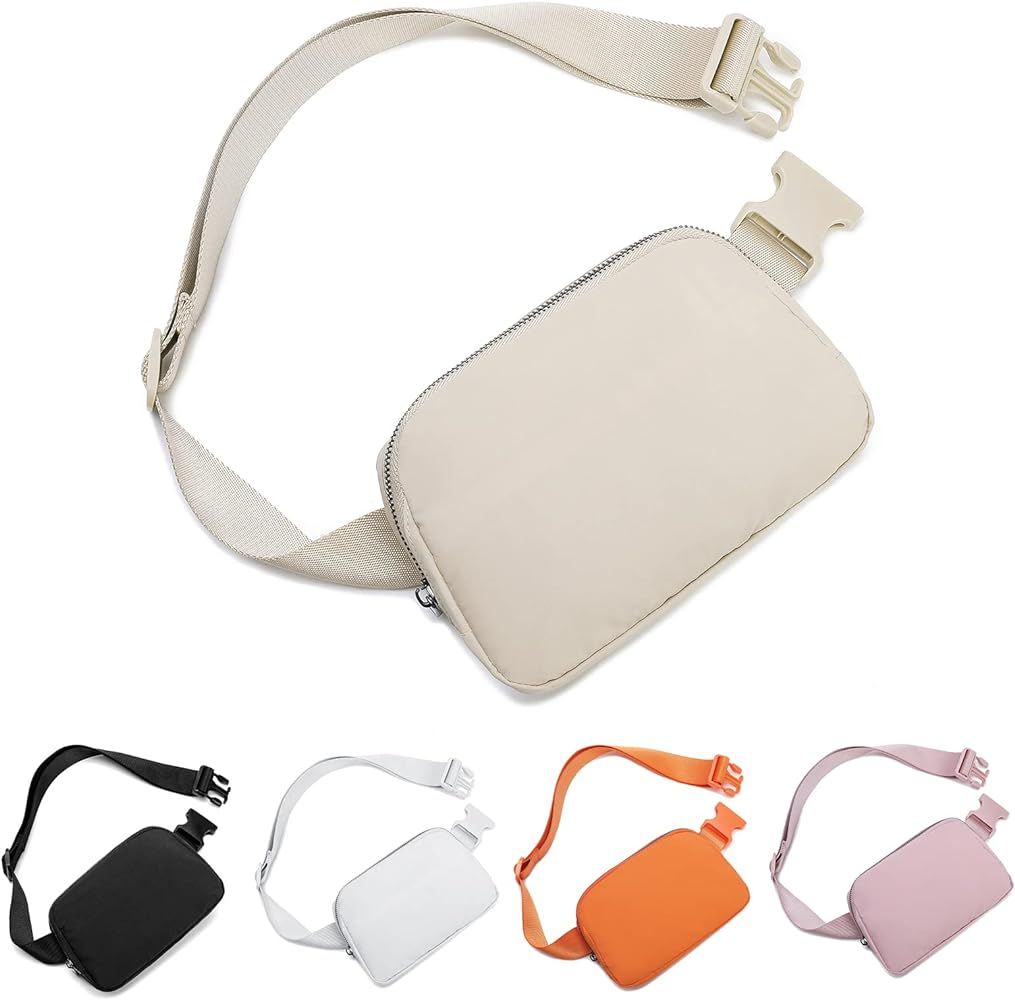 Fanny Packs for Women Men, Fashionable Waist Bags Waterproof Small Crossbody Belt Bag Bum Bag wit... | Amazon (US)