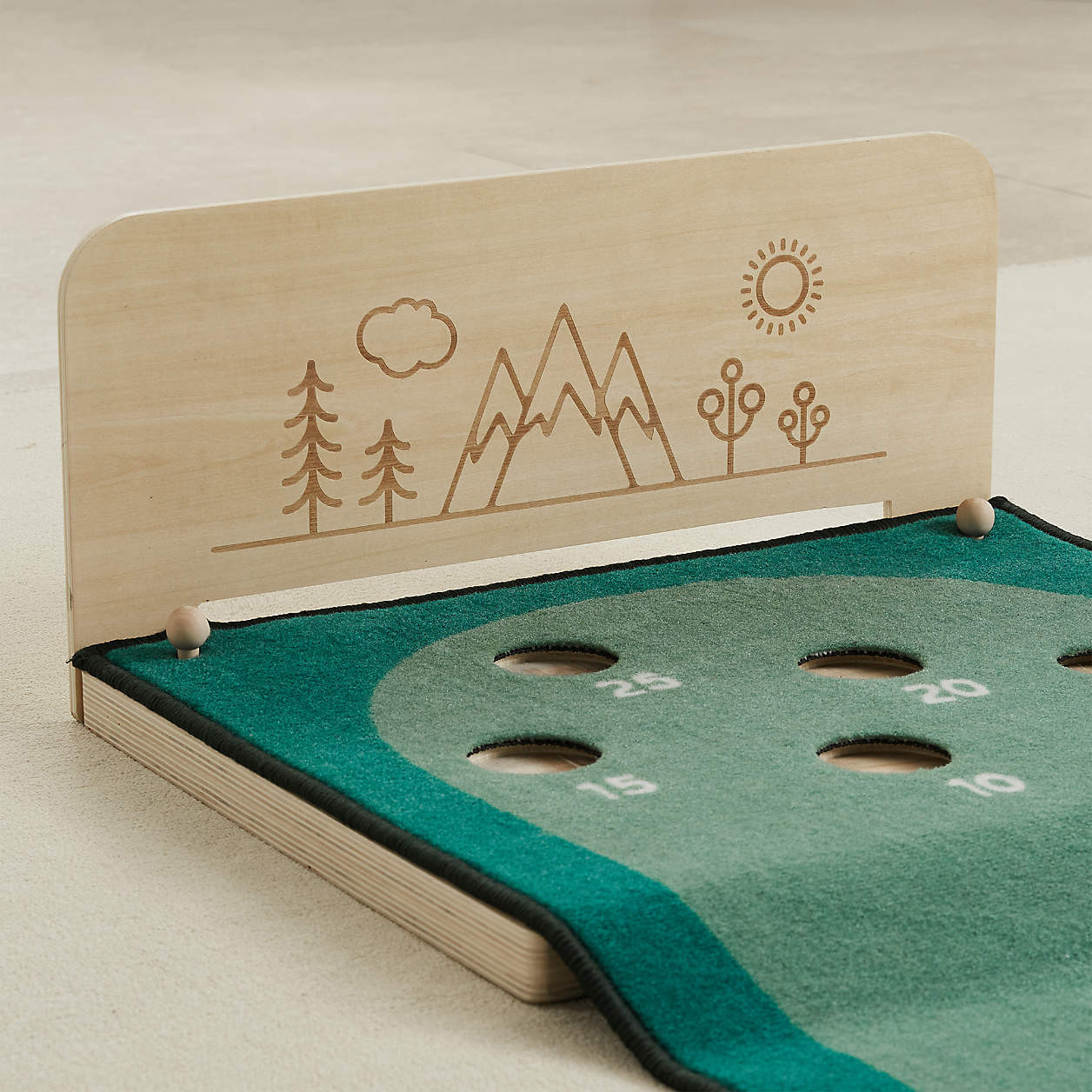 Wonder & Wise by Asweets Keen Putting Green Toddler Mini Golf Set | Crate & Kids | Crate & Barrel