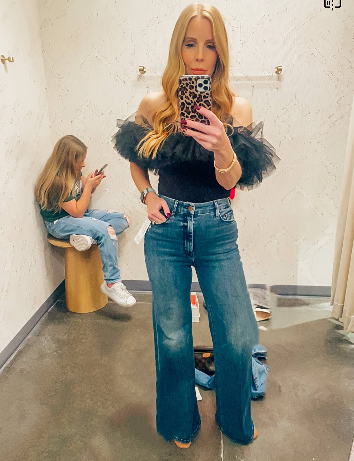 Mother denim, flare jean, free people, bodysuit, mom style, date night,  style over 40

#LTKstyletip #LTKSeasonal #LTKFind