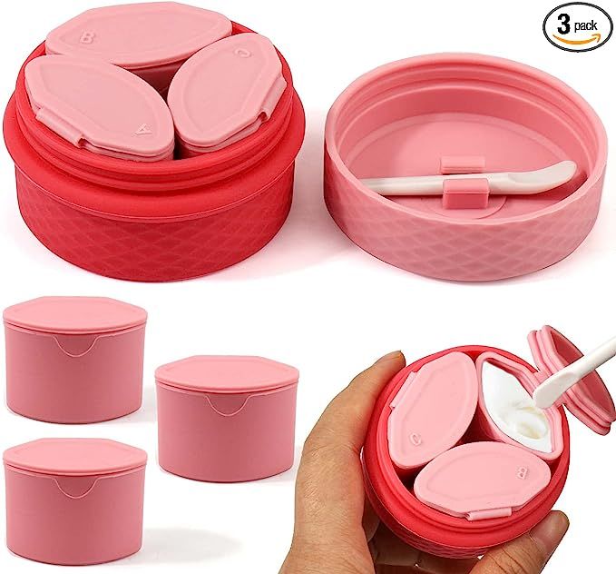 Juome Travel Containers for Toiletries, Silicone Travel Size Containers with Lid, Leak-proof Trav... | Amazon (US)