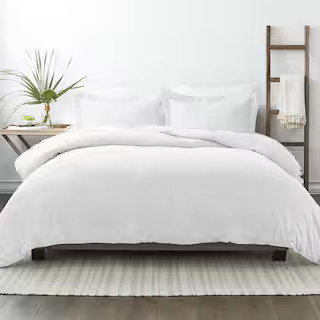 Performance White King 3-Piece Duvet Cover Set | The Home Depot