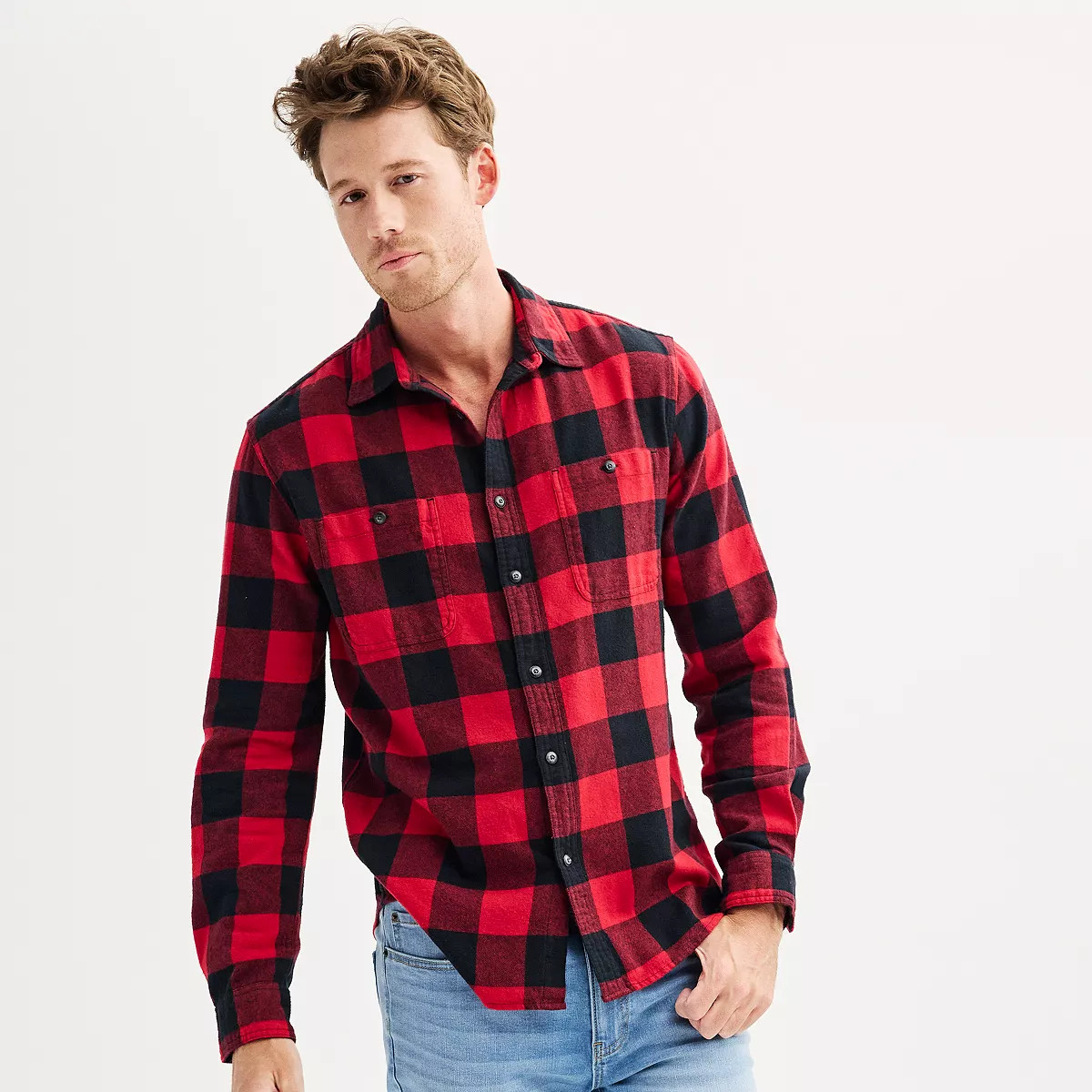 Men's Sonoma Goods For Life® Flannel Button-Down Shirt | Kohl's