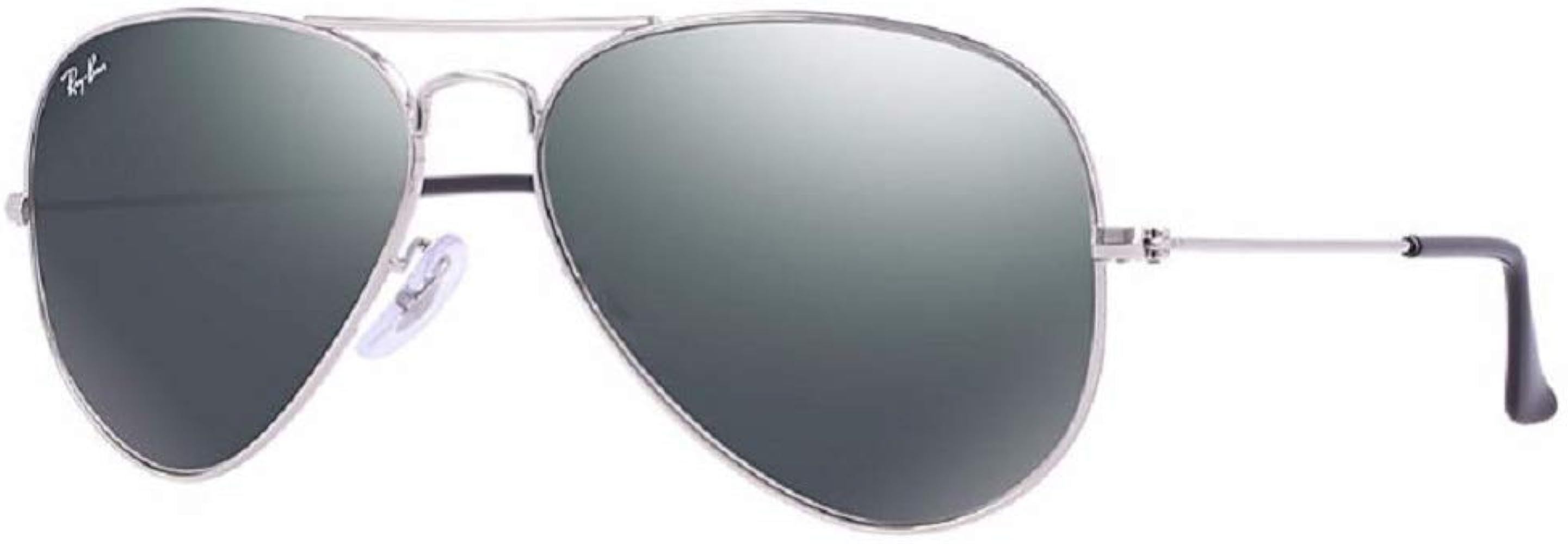 Ray-Ban RB3025 Metal Aviator Sunglasses For Men For Women + BUNDLE with Designer iWear Compliment... | Amazon (US)