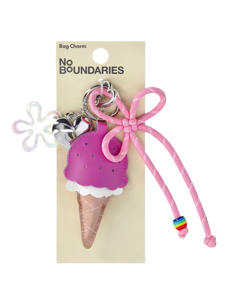 No Boundaries Women's Ice Cream Bag Charm, Pink | Walmart (US)