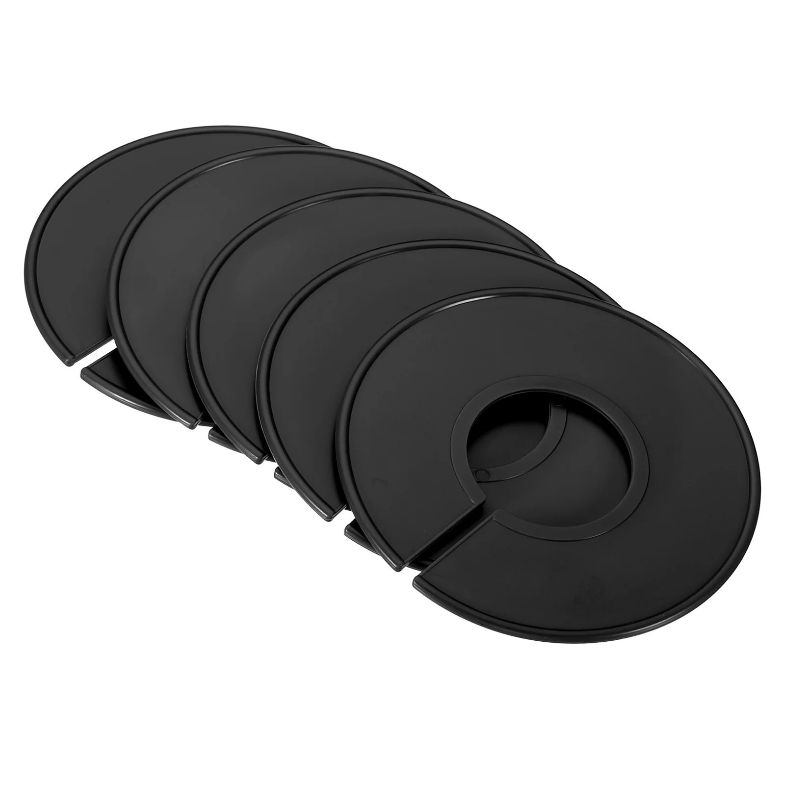 PATIKIL Clothes Dividers 6pcs Closet Clothing Rack Size Dividers Blank Labels Sorting Round Separator for Closet Black one_size | S25072801UX0744 | Lowe's