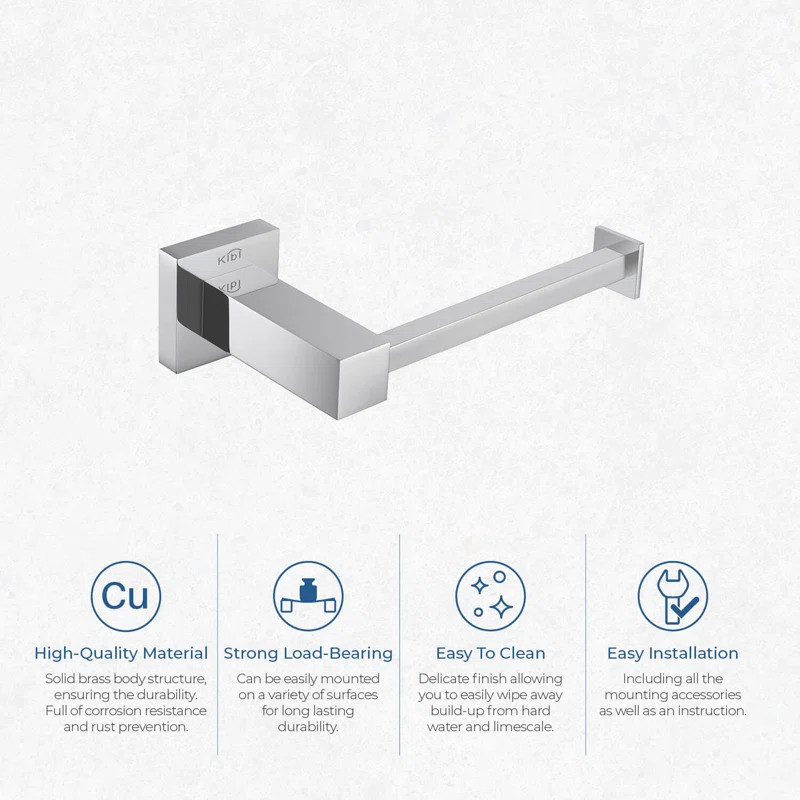 Cube Wall Mount Toilet Paper Holder | Wayfair North America