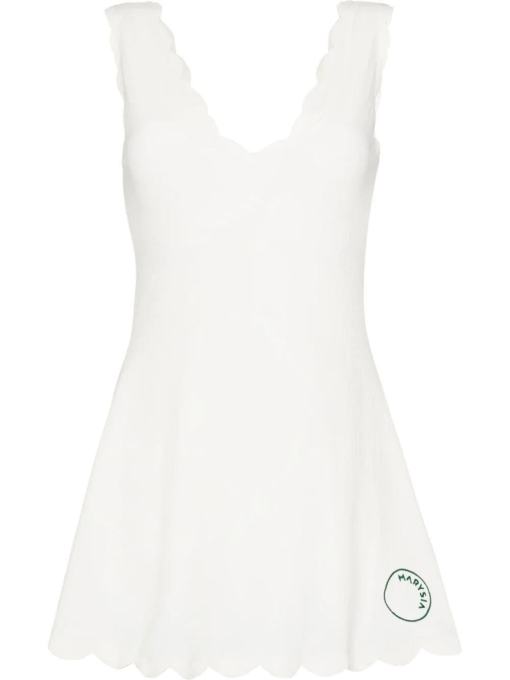 Marysia Venus scalloped-edge Dress - Farfetch | Farfetch Global