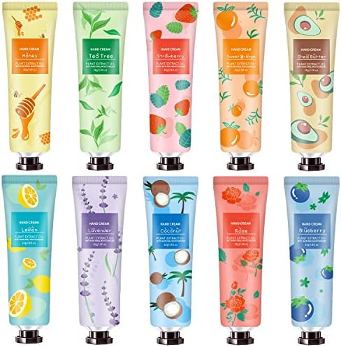10 Pack Hand Cream for Dry Cracked Hands, Stocking Stuffers for Teen Girls,Christmas Gifts for Wo... | Amazon (US)