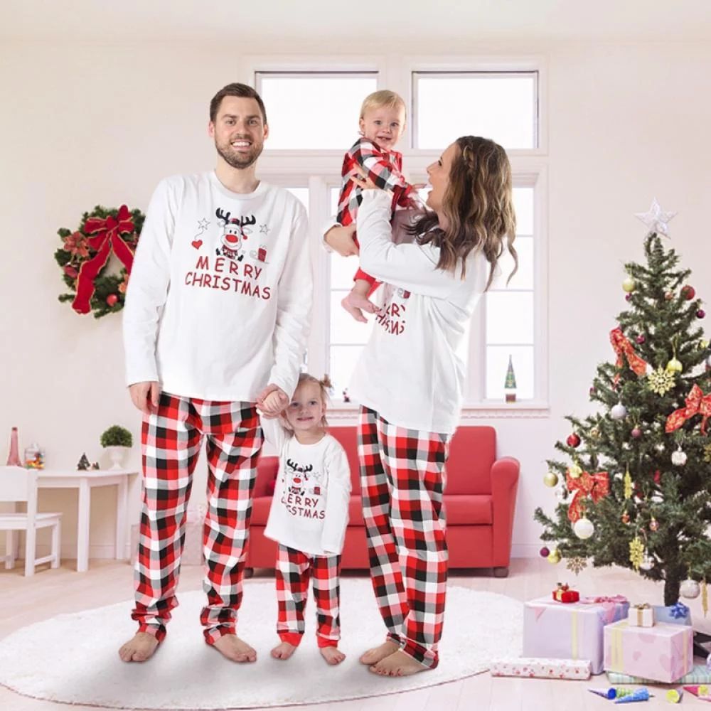 Lovebay Family Christmas Pjs Matching Sets Baby Christmas Matching Jammies for Adults and Kids Ho... | Walmart (US)