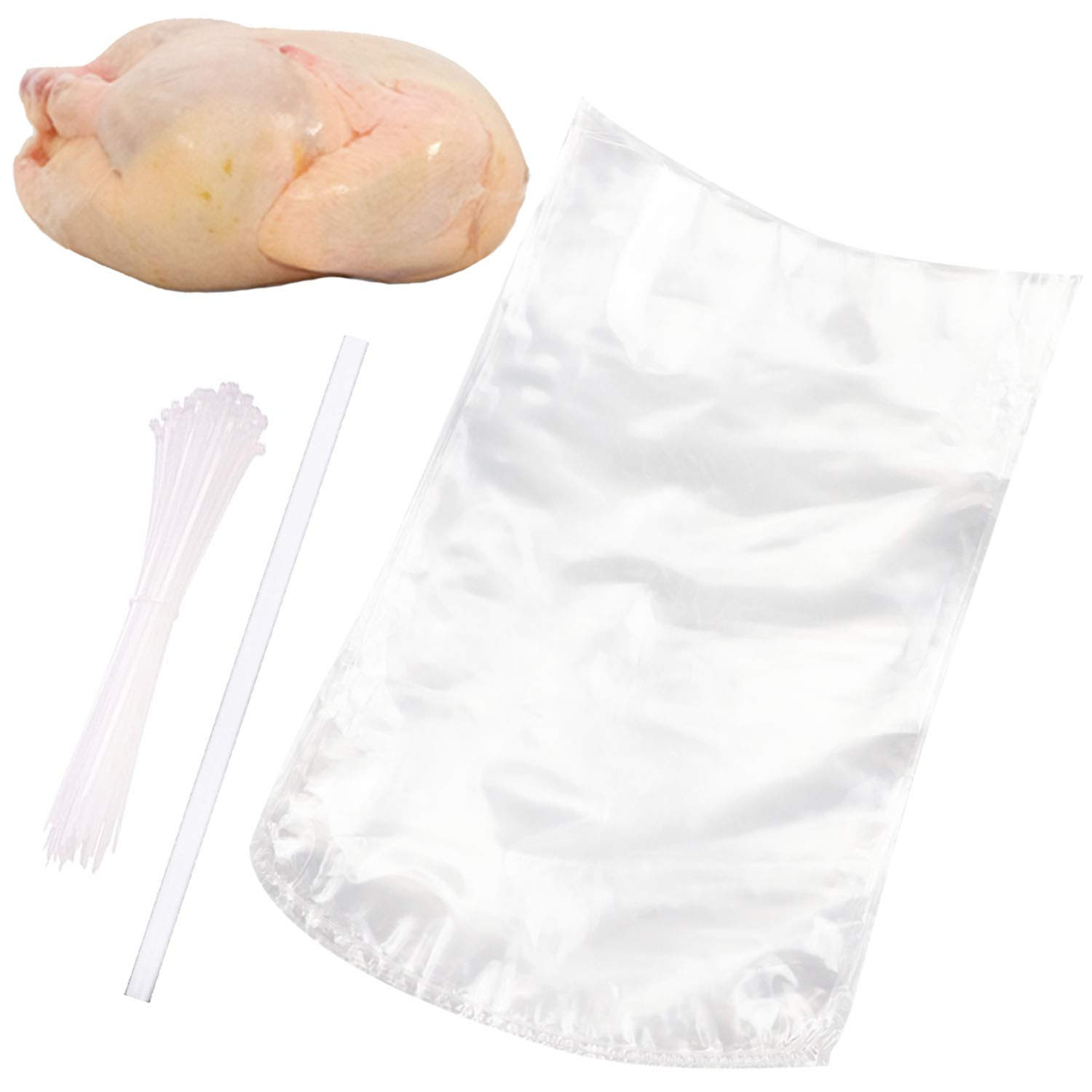 Morepack Poultry Shrink Bags,100 Pcs 13x18 Chicken Bags Heat Shrink Poultry Bag for Freezer | Amazon (US)