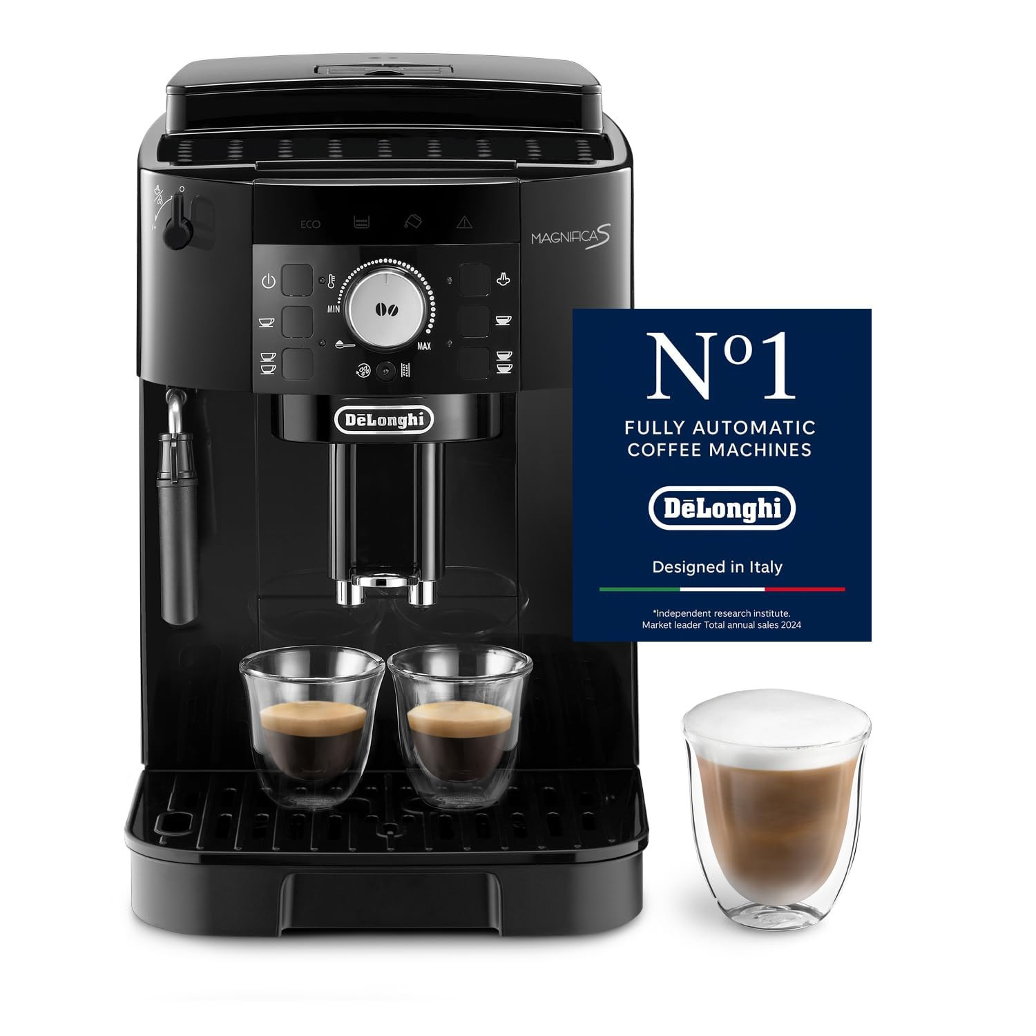 De'Longhi Magnifica S ECAM11.112.B, Kaffeevollautomat mit Milchaufschäumdüse für Cappuccino, m... | Amazon (DE)