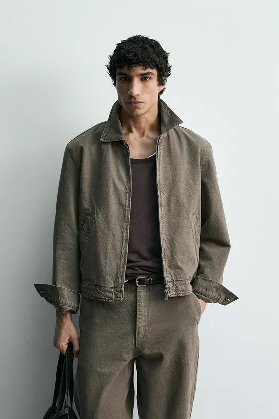 WASHED COTTON JACKET | Zara US
