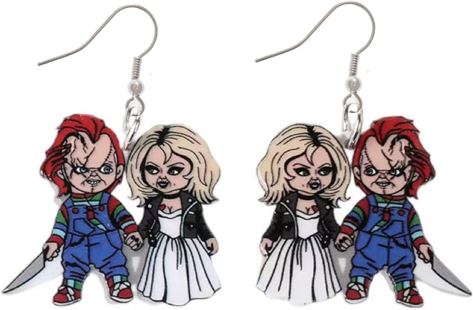 Evil Doll Bride Earrings for Women. Evil Red Haired Serial Killer Doll Earring | Amazon (US)