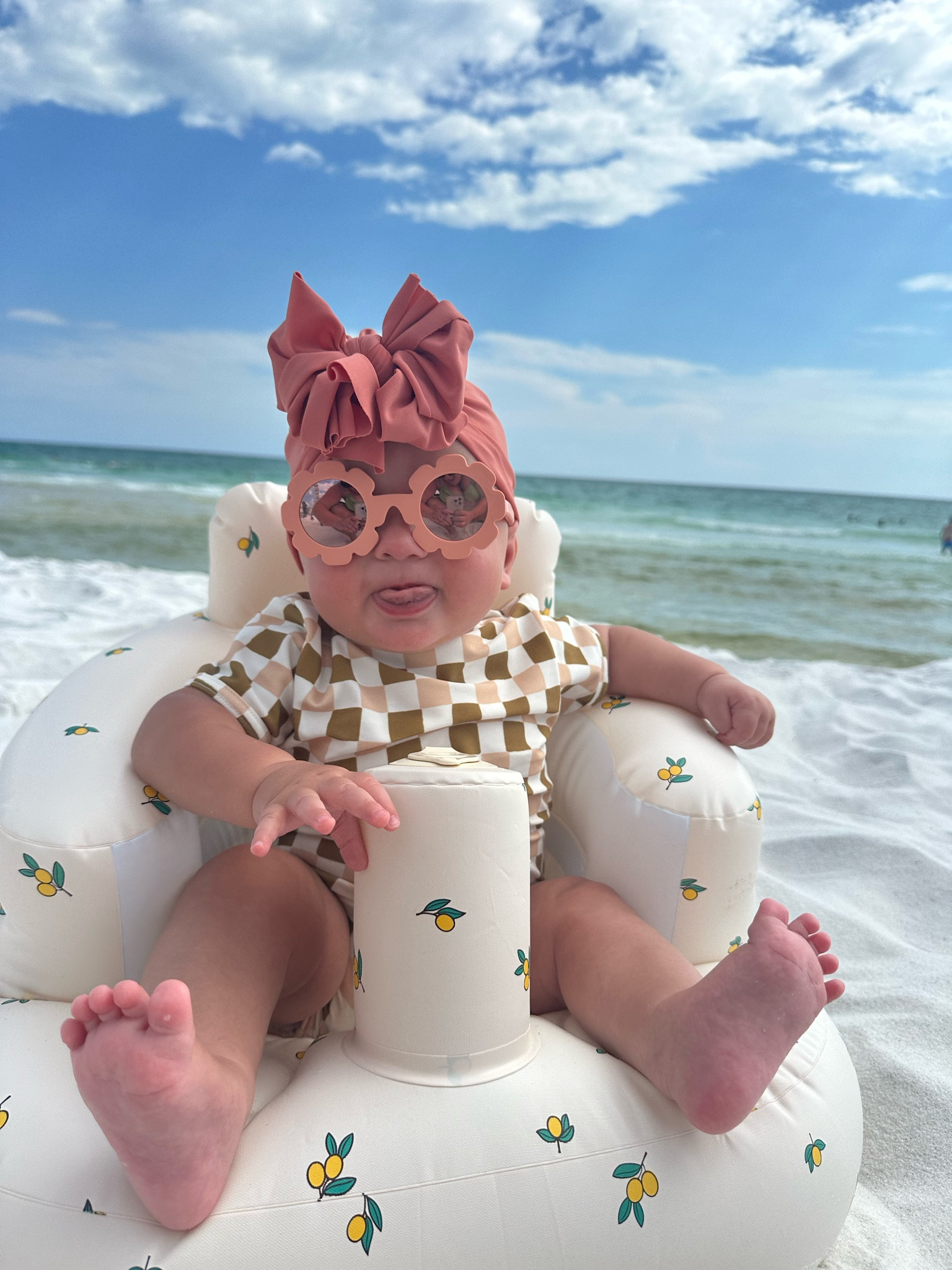 Beach baby! This chair was perfect for assisted sitting while on the beach! Can also use at home for play time 😍

#LTKFamily #LTKTravel #LTKBaby