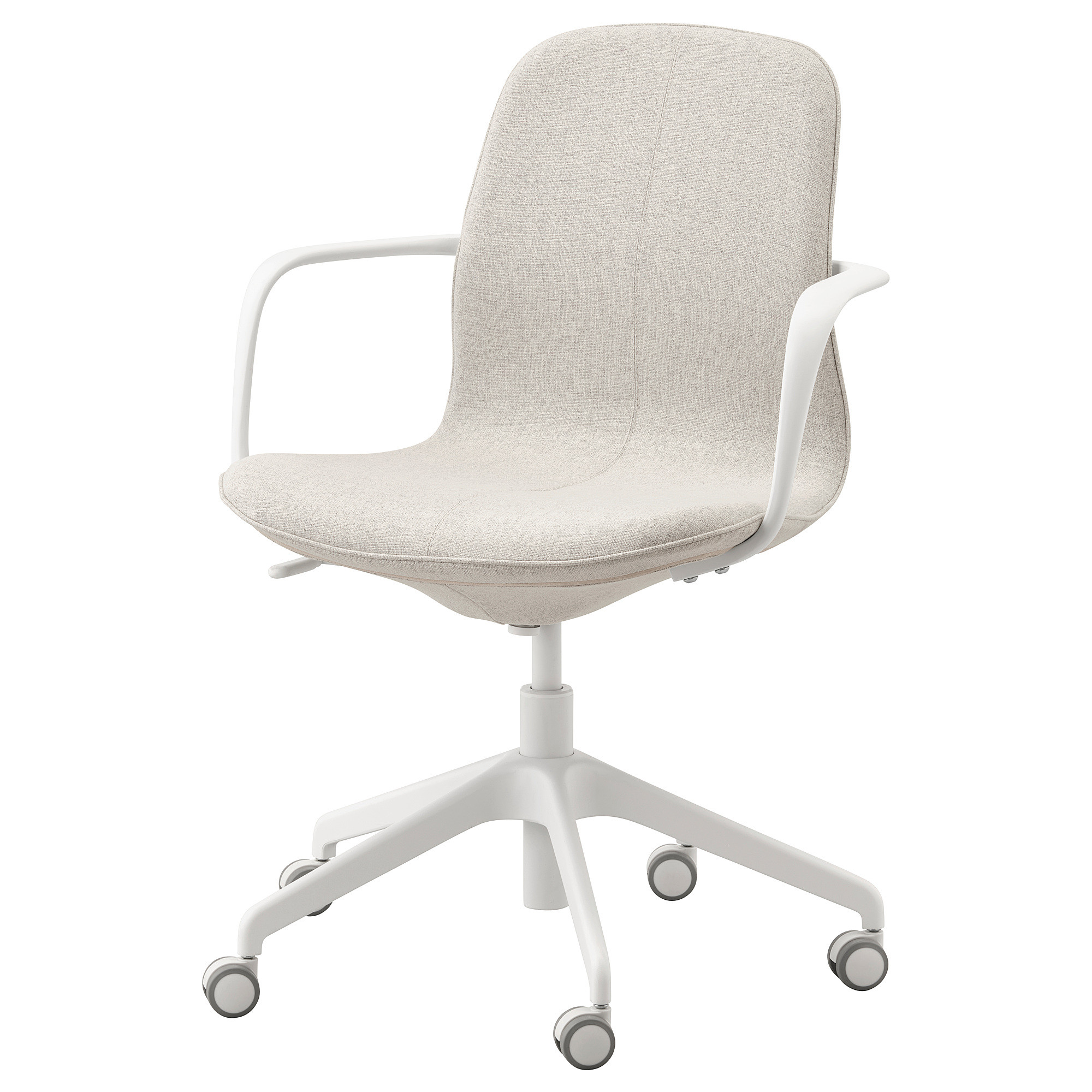 LÅNGFJÄLL Drehstuhl mit Armlehnen, Gunnared beige - IKEA Deutschland | IKEA (DE)