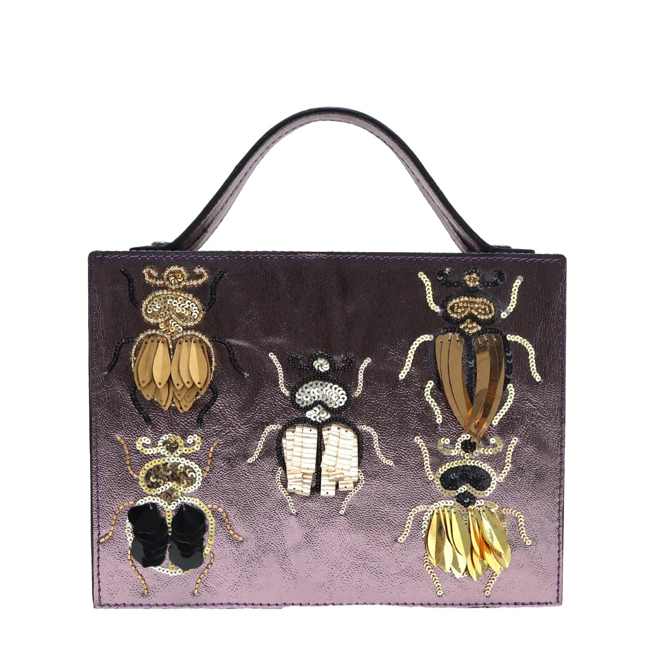 Bejeweled Beetle Briefcase Bag | Simitri