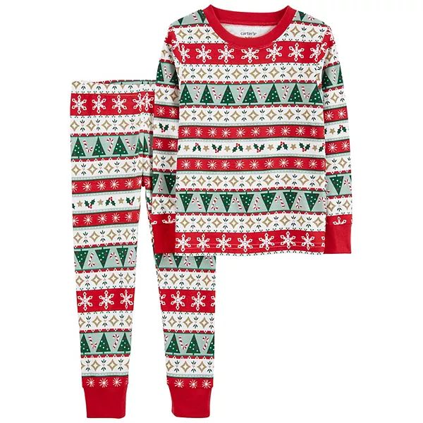 Toddler Carter's Fairisle Christmas Pajama Set | Kohl's