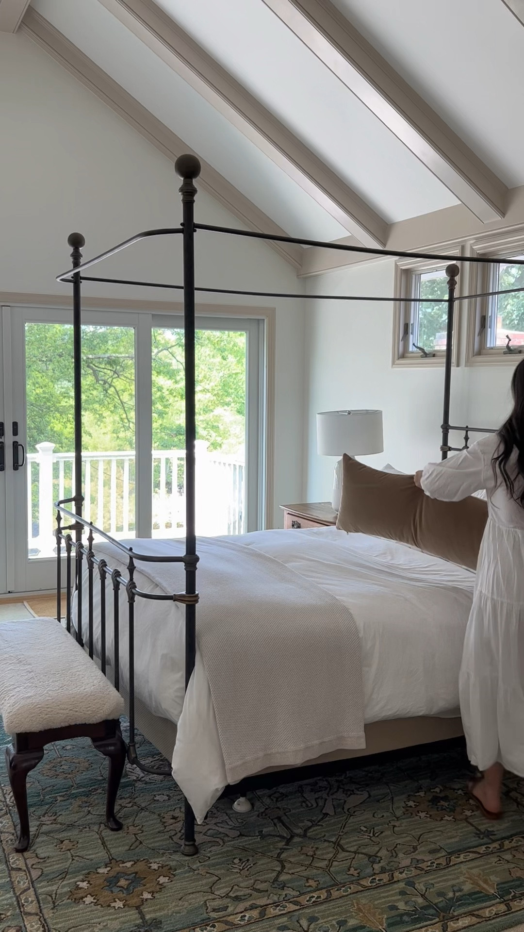 Bedroom makeover, redesign, updating primary bedroom, king bed, bedding, area rug under bed, accent chair, night stand, table lamps, transitional neutral coastal decor, home decor, interior designer, Shannon Russo Interiors

#LTKhome #LTKstyletip #LTKFind