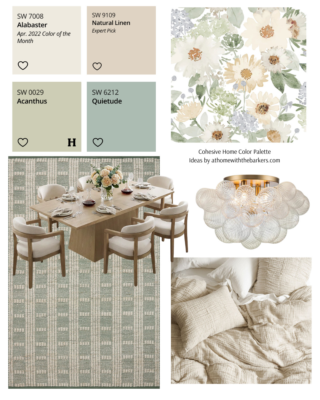  Blue and green DIY home decorating for bedroom or living room  

 