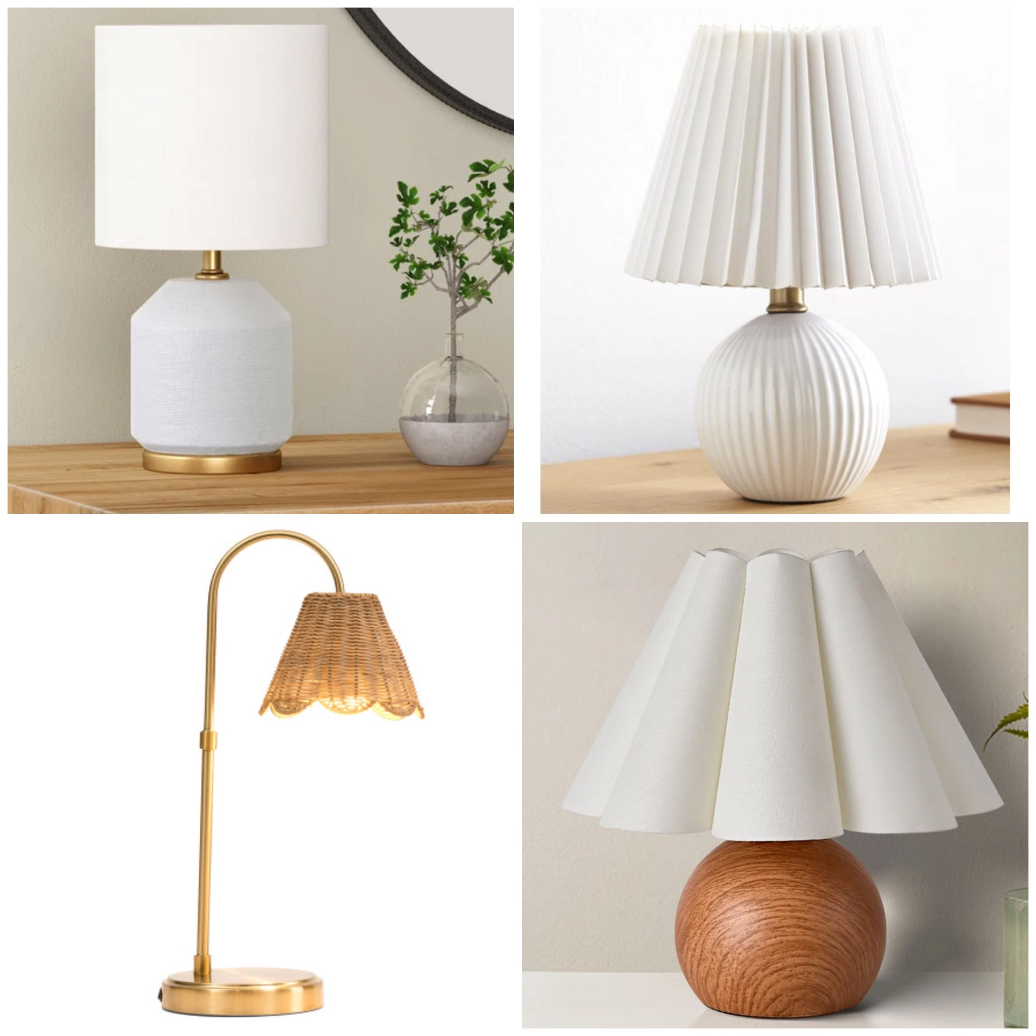 Mini lamp options for small spaces! Use battery operated bulb below if you don’t have a plug nearby!

#LTKHome #LTKFindsUnder50