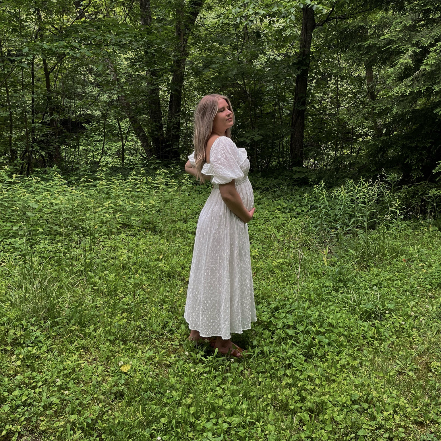 the most romantic dress & it fits the bump perfectly 🤍 

#LTKFindsUnder50 #LTKStyleTip #LTKBump