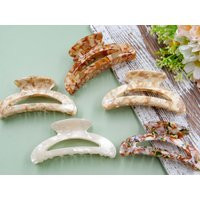 Large Moon Vintage Clip Claw/ Strong Hold Marble Hair Claws/Tortoise Shell Gift For Her | Etsy (US)