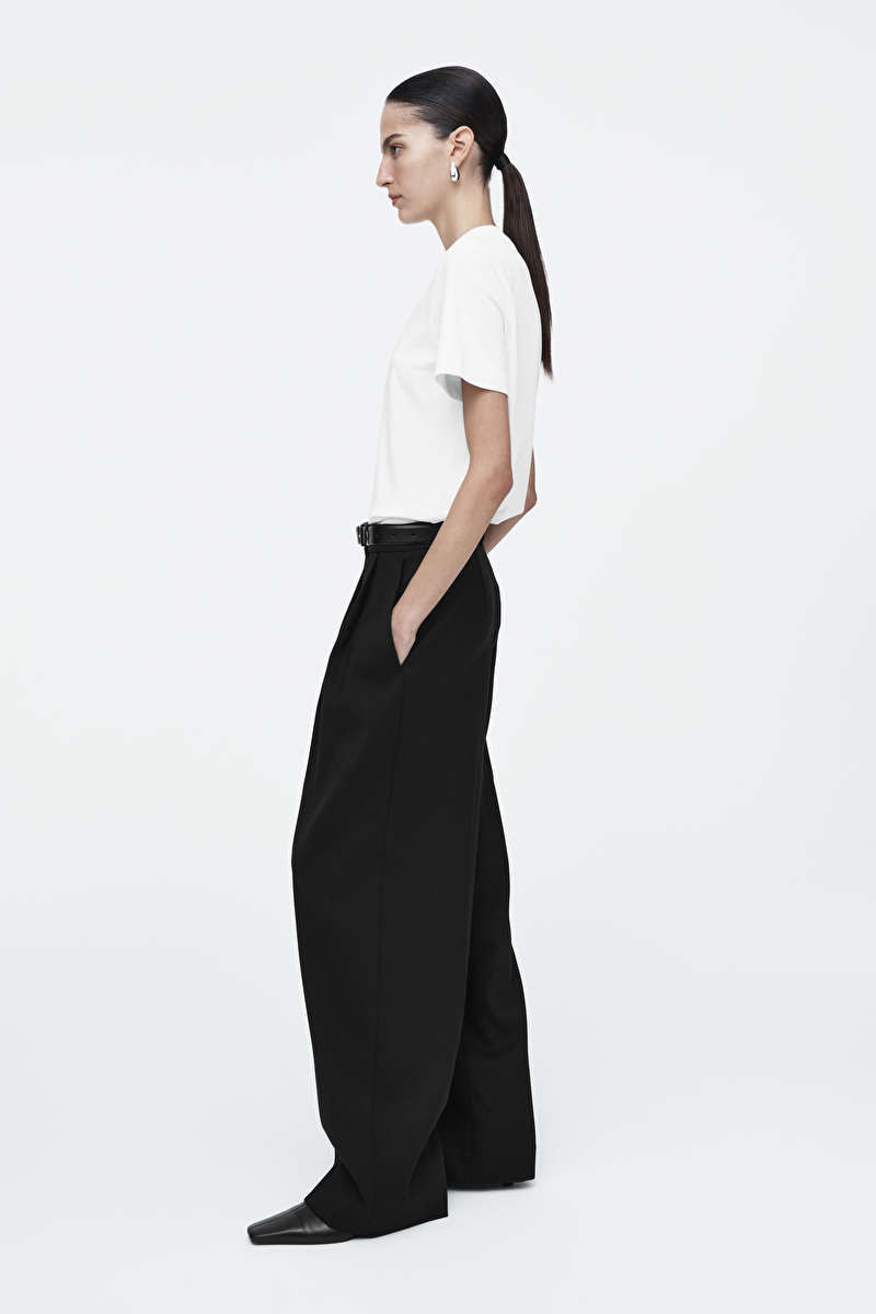 HomeTrousers RELAXED TAILORED WOOL WIDE-LEG TROUSERS | COS UK