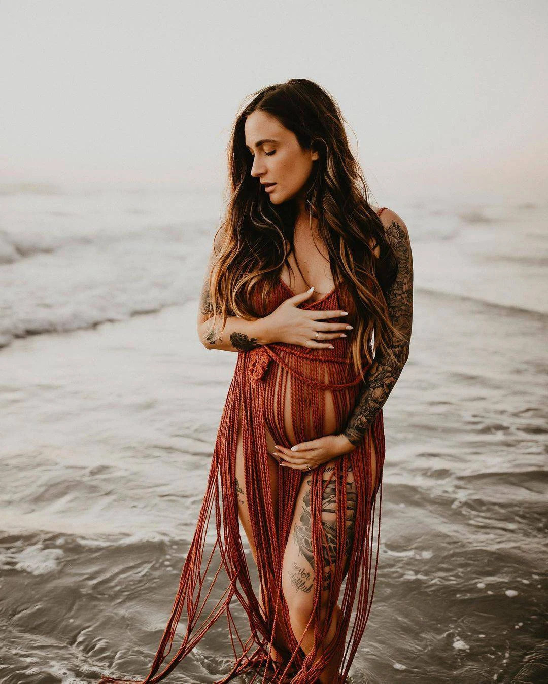 Lisa Macrame Dress, Boho Hippie Festival Dress, Maternity Dress, Festival Costume, Macrame Photos... | Etsy (US)