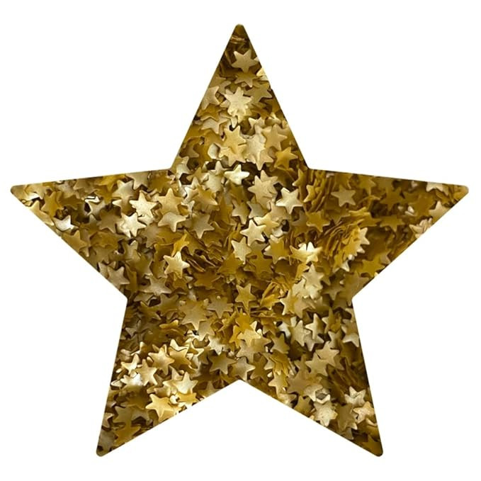 Amazon.com : OH! SWEET ART EDIBLE GLITTER GOLD STARS 0.04 Ounce Oz. Use to cakes, cupcakes, flake... | Amazon (US)
