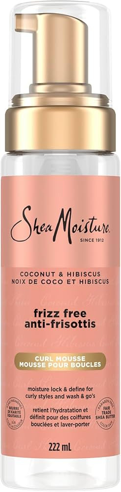 SheaMoisture Frizz-Free Curl Mousse for curly hair Coconut & Hibiscus with Silk Protein & Neem Oi... | Amazon (CA)
