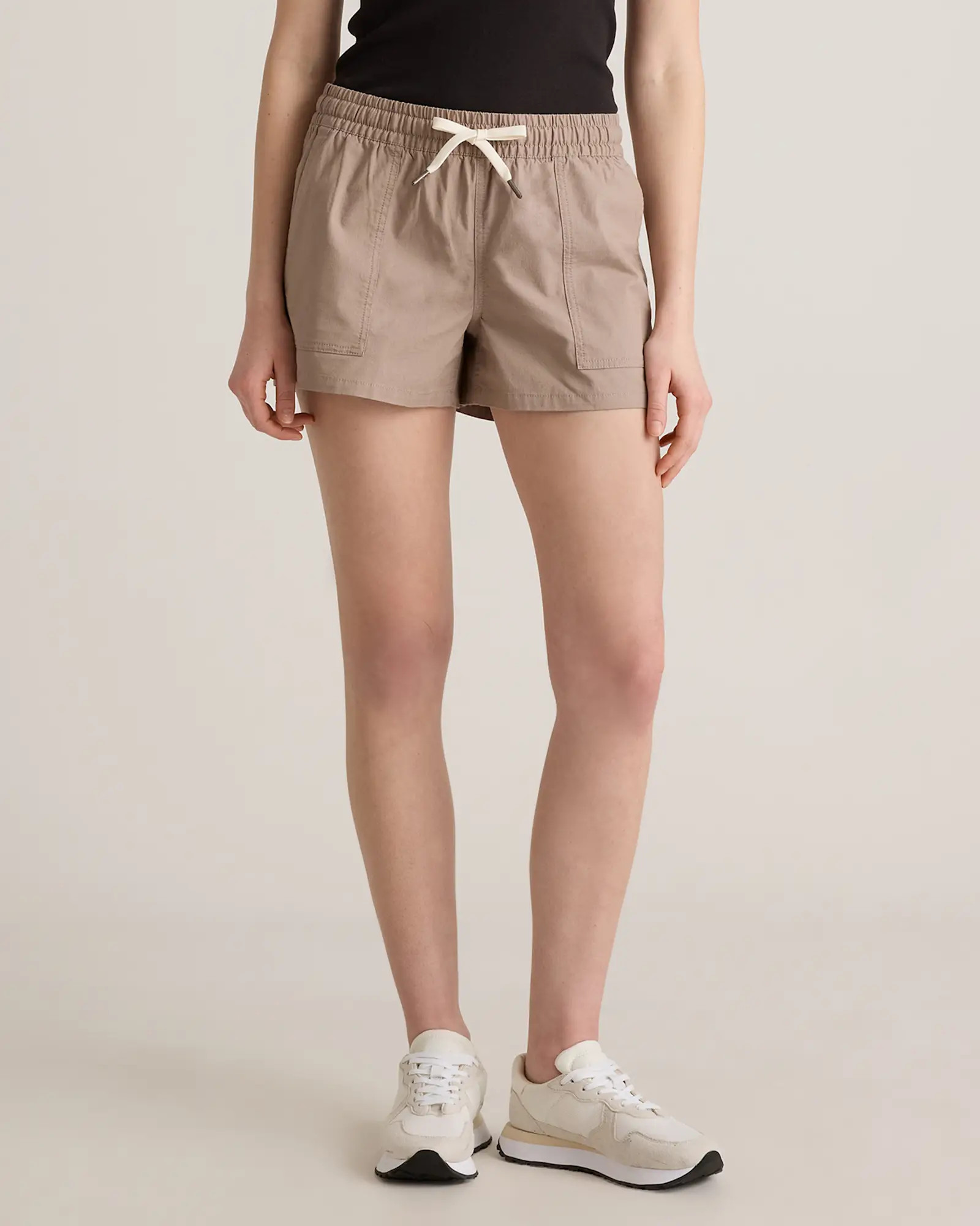 Organic Stretch Ripstop Shorts in Morel Grey | Quince