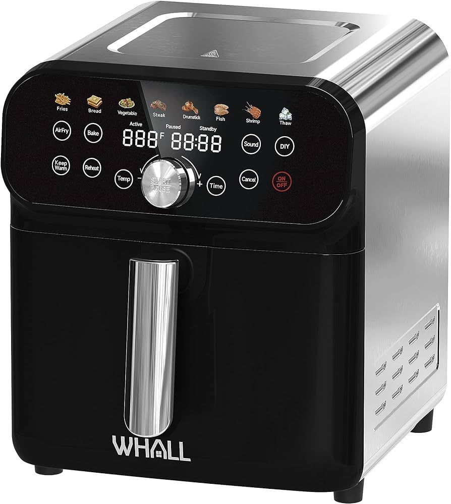 WHALL Air Fryer, 6QT Air Fryer Oven with LED Digital Touchscreen, 12-in-1 Cooking Functions Air f... | Amazon (US)