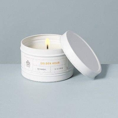 5.1oz Golden Hour Lidded Tinplate Seasonal Candle - Hearth & Hand™ with Magnolia | Target