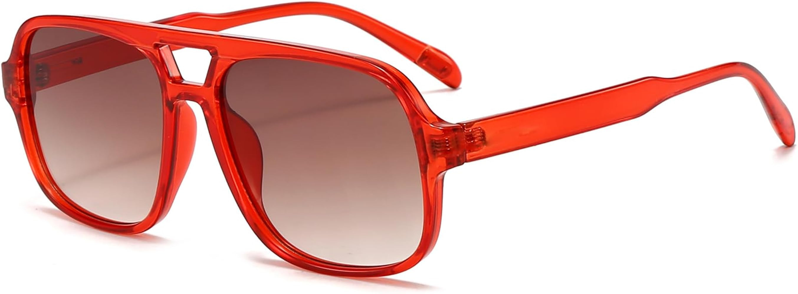 Retro Aviator Sunglasses for Women Men Trendy Classic 70s Square Green Aviator Sun Glasses Vintag... | Amazon (US)