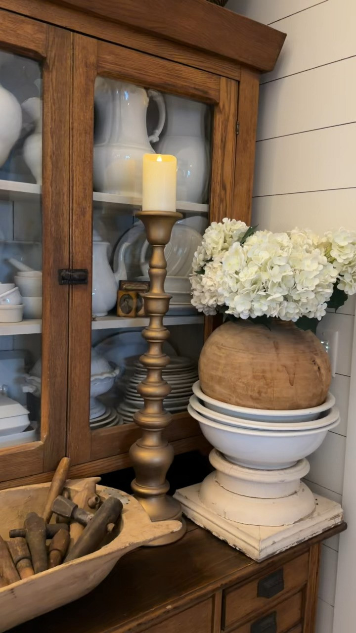 These real-touch hydrangeas look so realistic and come in a bundle of four for a very full look.  

 #LTKSeasonal #LTKHome