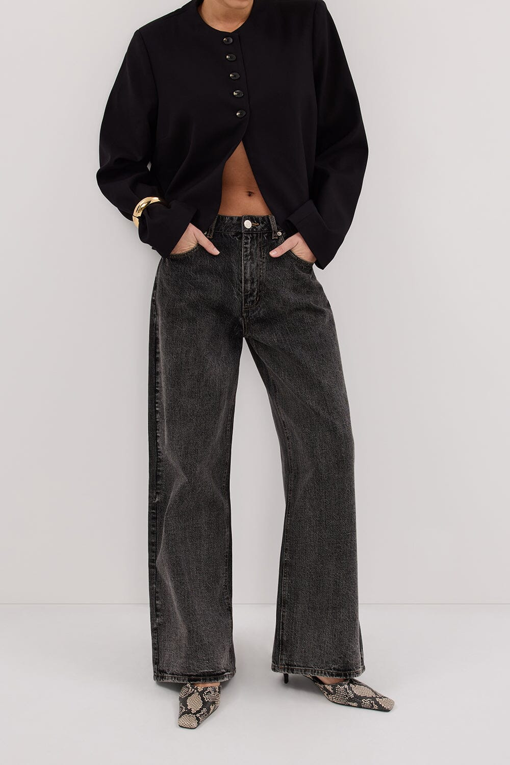 REAGAN 2.0 WASHED BLACK SLOUCHY JEAN | DISSH