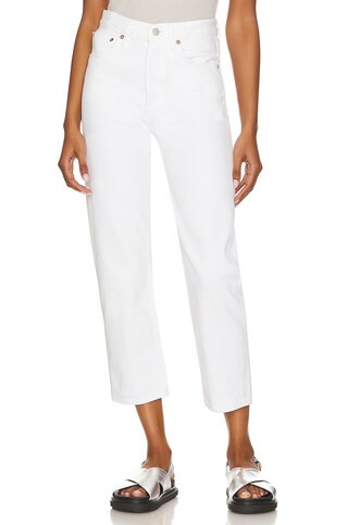 AGOLDE 90's Crop in Salt from Revolve.com | Revolve Clothing (Global)