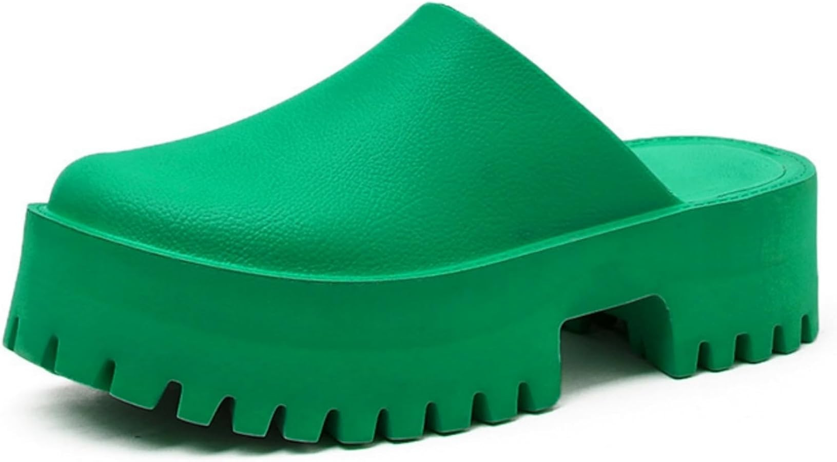 Womens Platform Mules Slip On Sandals Closed Toe Clogs Non-Slip Thick Sole Waterproof Slippers | Amazon (US)