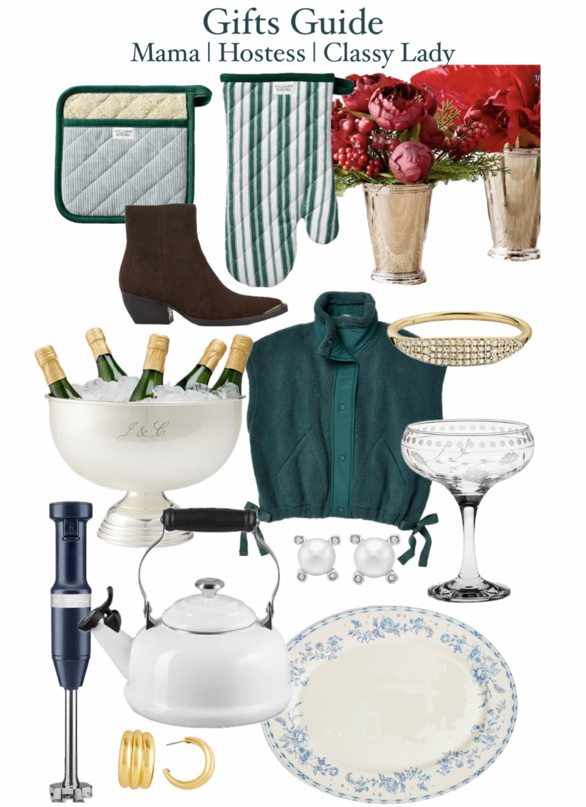 Hostess | Mom | Classy Lady ✨ Gift Guide 
coupes, julep glasses, immersion blender, pearls & hoops 

#LTKHoliday #LTKGiftGuide #LTKHome