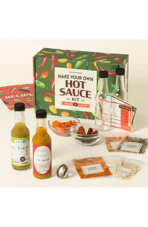 Uncommon Goods Create Your Own Hot Sauce Kit in Green /Red /White at Nordstrom | Nordstrom