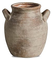 Ceramic Flower Vase Home Decor - Farmhouse Table Vases with Handle Living Room Decoration Vintage... | Amazon (US)