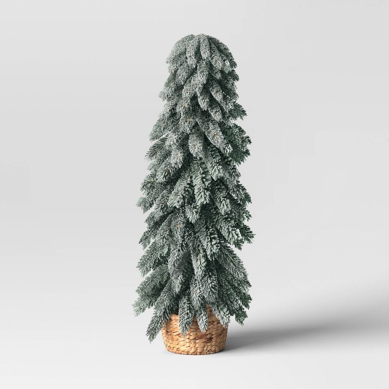 30" Artificial Christmas Downswept Flocked PVC Tree - Threshold™ | Target