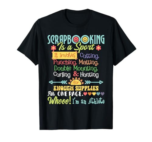 Scrapbooking is A Sport - Scrapbooker Paper Crafting Arts T-Shirt | Amazon (US)