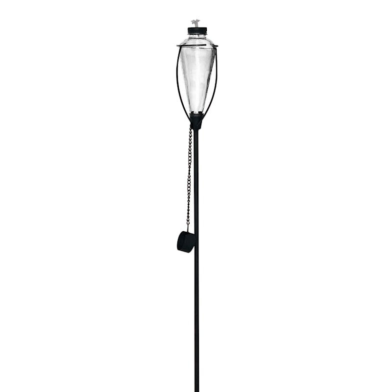 Clear Glass Garden Torch, 61" | At Home
