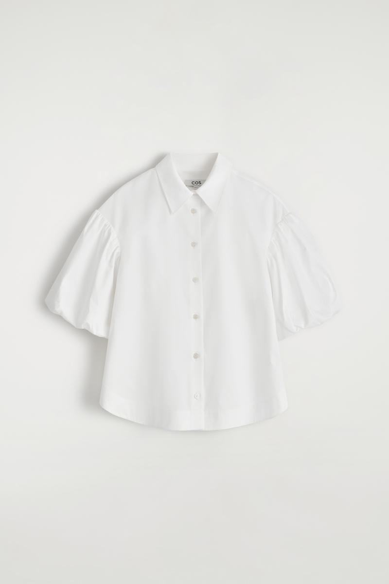 Puff-Sleeve Cotton Shirt | COS UK