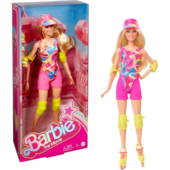 Barbie The Movie Collectible Doll, Margot Robbie as Barbie in Inline Skating Outfit | Walmart (US)