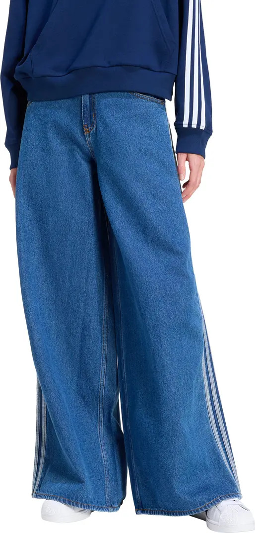 Firebird 3-Stripes Wide Leg Jeans | Nordstrom